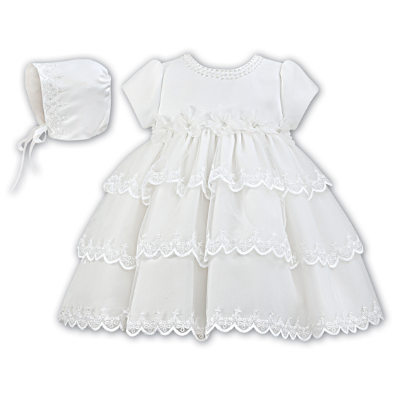 Sarah Louise Ceremonial Ballerina Length Christening Party Dress 001150